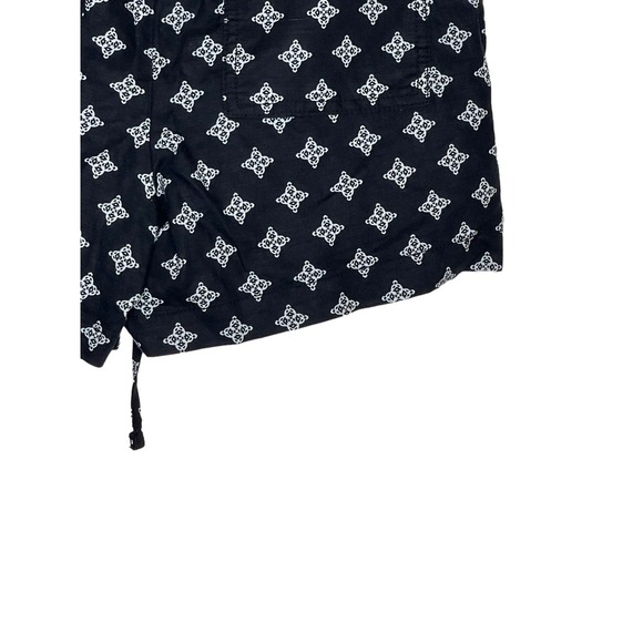 Gap Women Shorts Linen Casual Drawstring Waist Diamond Pattern Black Size 4 NWT - Picture 6 of 11